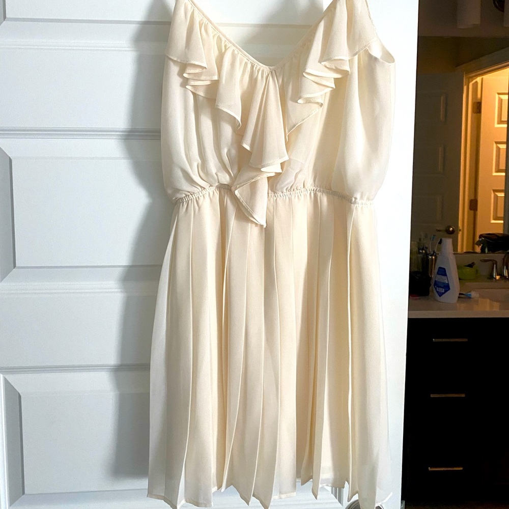 Flowy White BCBG dress